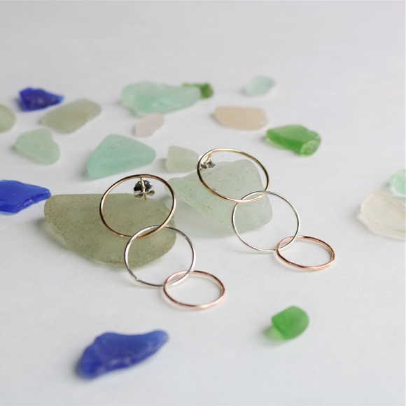 Agapantha Hoop Earrings - Picture 4 of 4